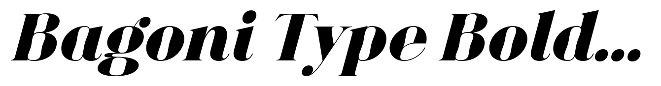 Bagoni Type Bold Italic